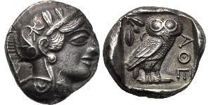 1 Tetradrachm Grèce antique (1100BC-330) Argent 