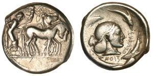 1 Tetradrachm Grèce antique (1100BC-330) Argent 