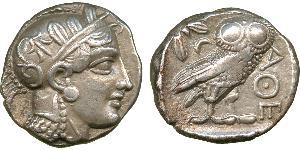 1 Tetradrachm Grèce antique (1100BC-330) Argent 