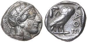 1 Tetradrachm Grèce antique (1100BC-330) Argent 