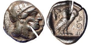 1 Tetradrachm Grèce antique (1100BC-330) Argent 
