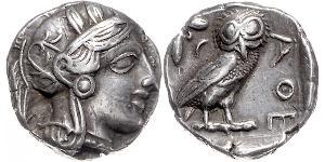 1 Tetradrachm Grèce antique (1100BC-330) Argent 