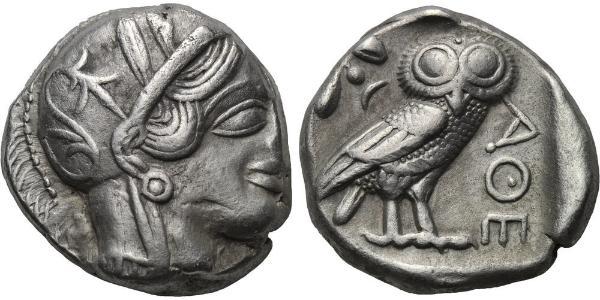 1 Tetradrachm Grèce antique (1100BC-330) Argent 