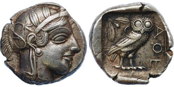1 Tetradrachm Grèce antique (1100BC-330) Argent 