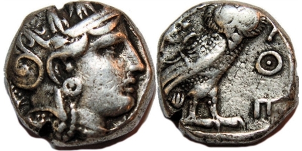 1 Tetradrachm Grèce antique (1100BC-330) Argent 