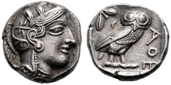 1 Tetradrachm Grèce antique (1100BC-330) Argent 