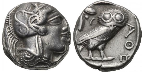 1 Tetradrachm Grèce antique (1100BC-330) Argent 