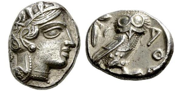 1 Tetradrachm Grèce antique (1100BC-330) Argent 