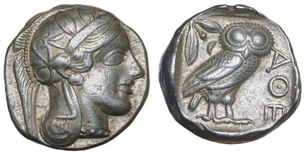 1 Tetradrachm Grèce antique (1100BC-330) Argent 