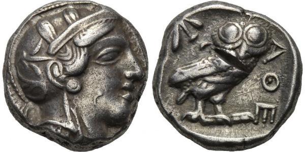 1 Tetradrachm Grèce antique (1100BC-330) Argent 