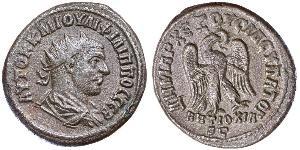 1 Tetradrachm 羅馬帝國 Billon Philip the Arab (204-249)