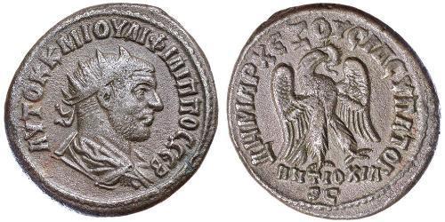 1 Tetradrachm 羅馬帝國 Billon Philip the Arab (204-249)