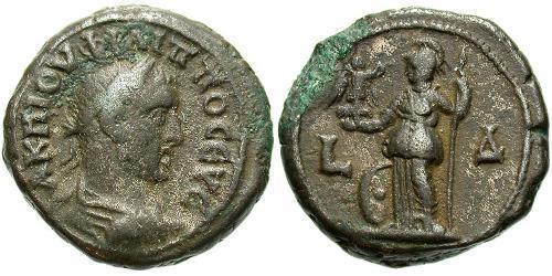 1 Tetradrachm 羅馬帝國 Billon Philip the Arab (204-249)