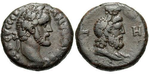 1 Tetradrachm Empire romain (27BC-395) Bronze Antonin le Pieux  (86-161)