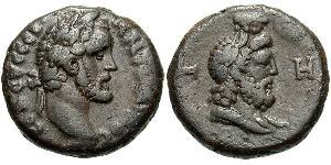 1 Tetradrachm Roman Empire (27BC-395) Bronze Antoninus Pius  (86-161)