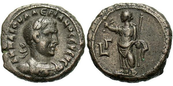 1 Tetradrachm Roman Empire (27BC-395) Bronze Valerian I (193-260)