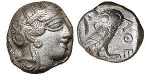 1 Tetradrachm Antikes Griechenland (1100BC-330) Silber 