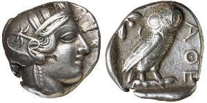 1 Tetradrachm Antikes Griechenland (1100BC-330) Silber 