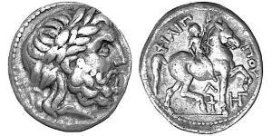 1 Tetradrachm Antikes Griechenland (1100BC-330) Silber Philip II of Macedon (382 BC - 336 BC)