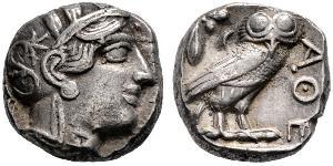 1 Tetradrachm Antikes Griechenland (1100BC-330) Silber 