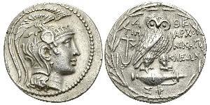 1 Tetradrachm Antikes Griechenland (1100BC-330) Silber 