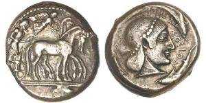 1 Tetradrachm Antikes Griechenland (1100BC-330) Silber 