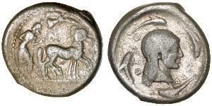 1 Tetradrachm Antikes Griechenland (1100BC-330) Silber 