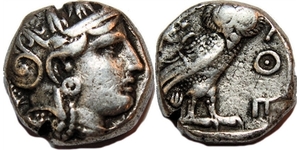 1 Tetradrachm Antikes Griechenland (1100BC-330) Silber 