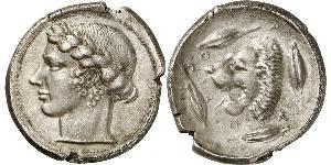 1 Tetradrachm Antikes Griechenland (1100BC-330) Silber 