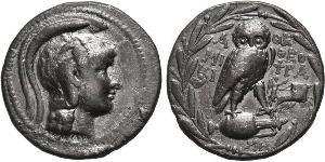 1 Tetradrachm Antikes Griechenland (1100BC-330) Silber 