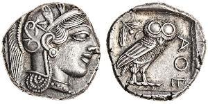 1 Tetradrachm Antikes Griechenland (1100BC-330) Silber 