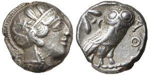 1 Tetradrachm Antikes Griechenland (1100BC-330) Silber 