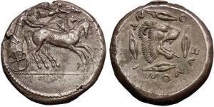 1 Tetradrachm Antikes Griechenland (1100BC-330) Silber 