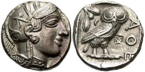 1 Tetradrachm Antikes Griechenland (1100BC-330) Silber 