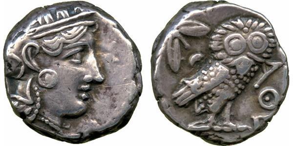 1 Tetradrachm Antikes Griechenland (1100BC-330) Silber 