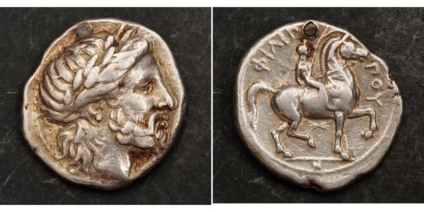 1 Tetradrachm Antikes Griechenland (1100BC-330) Silber Philip II of Macedon (382 BC - 336 BC)