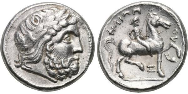 1 Tetradrachm Antikes Griechenland (1100BC-330) Silber Philip II of Macedon (382 BC - 336 BC)