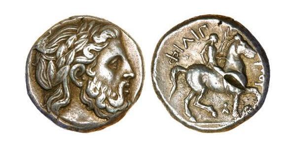 1 Tetradrachm Antikes Griechenland (1100BC-330) Silber Philip II of Macedon (382 BC - 336 BC)