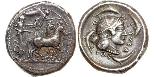 1 Tetradrachm Antikes Griechenland (1100BC-330) Silber 