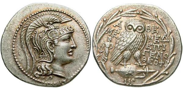 1 Tetradrachm Antikes Griechenland (1100BC-330) Silber 