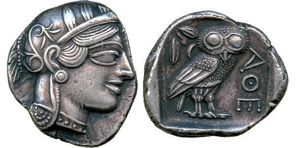 1 Tetradrachm Antikes Griechenland (1100BC-330) Silber 