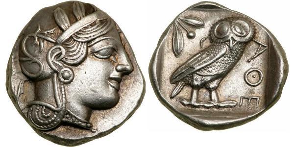 1 Tetradrachm Antikes Griechenland (1100BC-330) Silber 