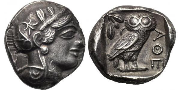 1 Tetradrachm Antikes Griechenland (1100BC-330) Silber 