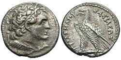 1 Tetradrachm Ptolemaic Kingdom (332BC-30BC) Silber Ptolemaios V. Epiphanes Eucharistos (210-181BC)