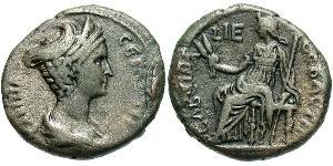 1 Tetradrachm Römische Kaiserzeit (27BC-395) Silber Vibia Sabina (83-137)