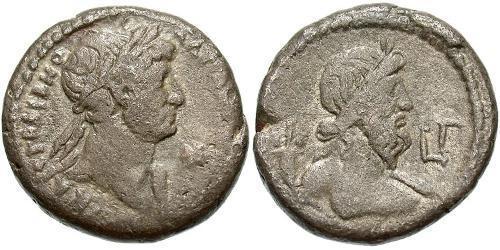 1 Tetradrachm Römische Kaiserzeit (27BC-395) Silber Hadrian  (76 - 138) 