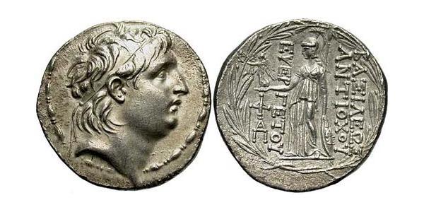1 Tetradrachm Seleukidenreich (312BC-63 BC) Silber Antiochos VII Eumenes (?-129BC)