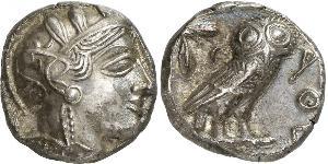 1 Tetradrachm Ancient Greece (1100BC-330) Silver 