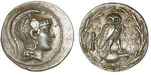 1 Tetradrachm Ancient Greece (1100BC-330) Silver 