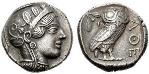 1 Tetradrachm Ancient Greece (1100BC-330) Silver 